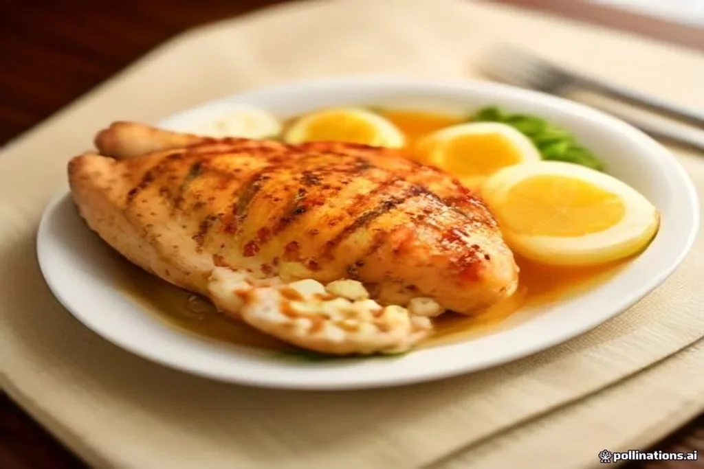 Ovos, queijo branco, iogurte e peixe organizados em bancada clara